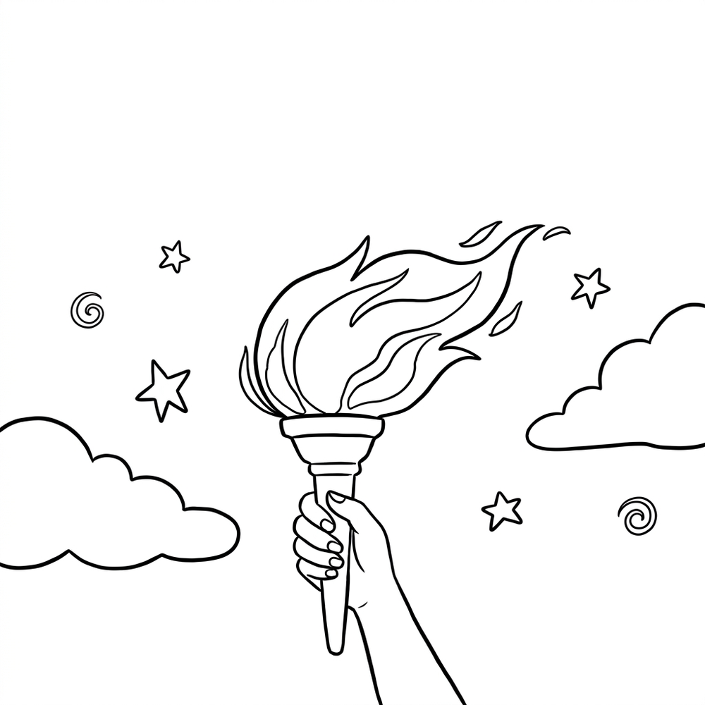Preview of Gideon's Tiny Army coloring page